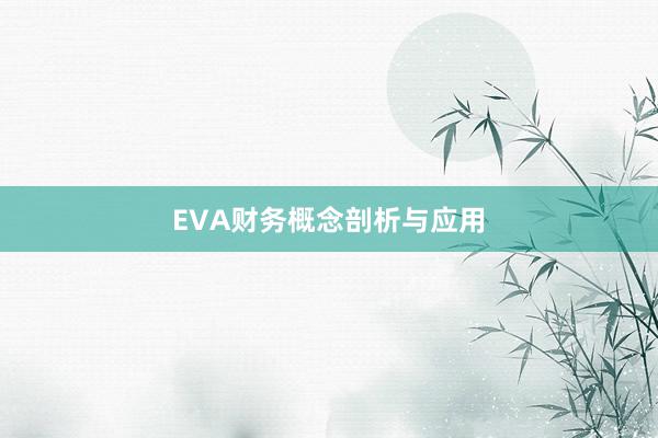 EVA财务概念剖析与应用